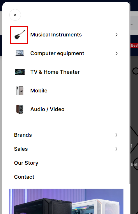menu icons